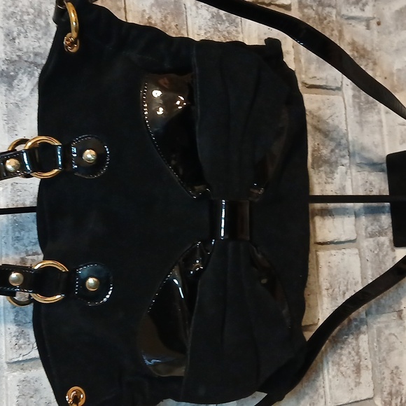 RED Valentino Garavani Suede & Leather Shoulder Bag w/ Bow Accent – Excellent - Picture 7 of 7